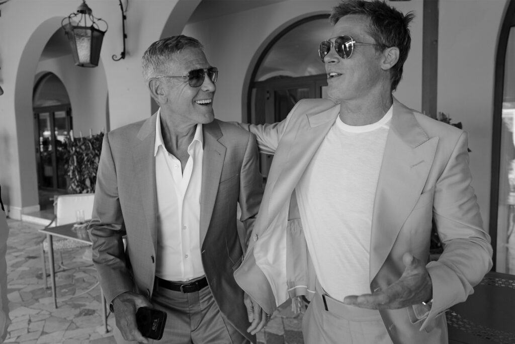 brad pitt, greg williams, george clooney, wolfs, venice film festival