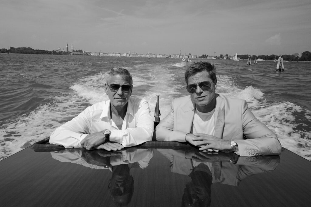 brad pitt, greg williams, george clooney, wolfs, venice film festival