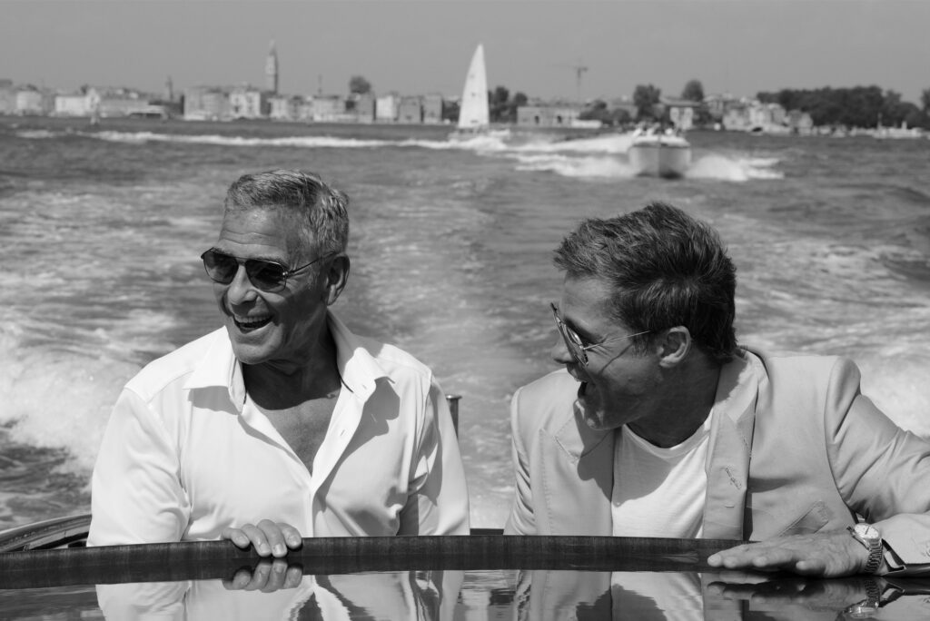 brad pitt, greg williams, george clooney, wolfs, venice film festival